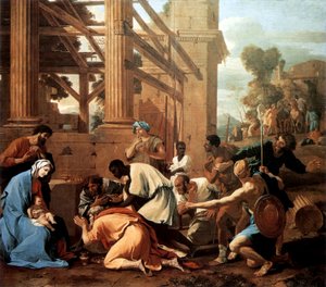 賢者の礼拝 作： Nicolas Poussin